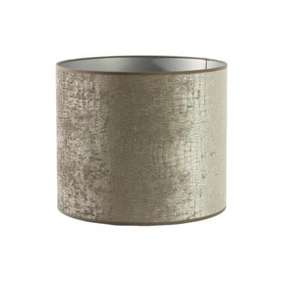 Lampenkap Cilinder Chelsea Fluweel Zilver 35-35-30 cm