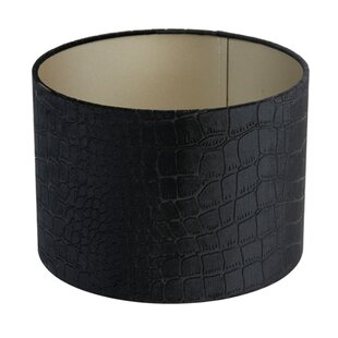 Lampenkap cilinder PRAYA zwart 40-40-30 cm