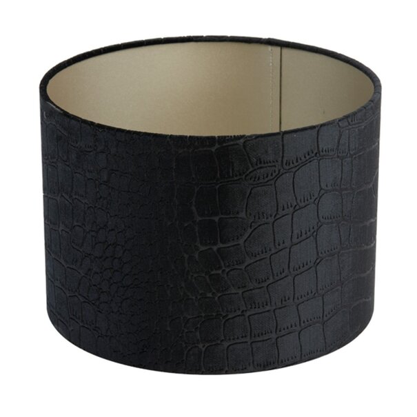 Light en Living Lampenkap cilinder PRAYA zwart 40-40-30 cm