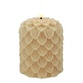 LED-B Kaars Dennenkegel Lyon S beige - 8,5 x 8,5 x 10 cm