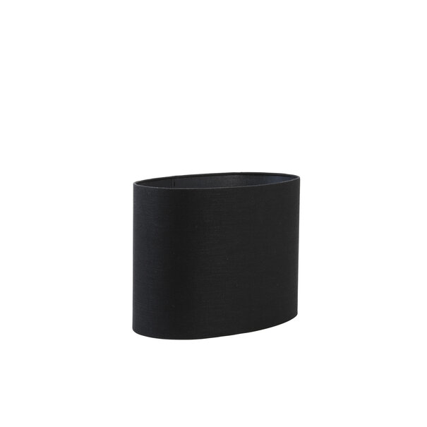 Light en Living Lampenkap ovaal recht Livigno zwart 38-17,5-28 cm