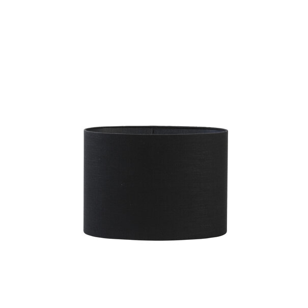 Light en Living Lampenkap ovaal recht Livigno zwart 38-17,5-28 cm