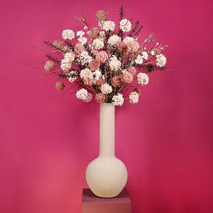 Kunstbloem Taraxacum 3x roze - 8 x 20 x 80 cm