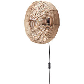 Wandlamp Jimmy rotan Ø40x20 cm