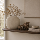Vaas deco 50x15x50 cm BUBIO creme