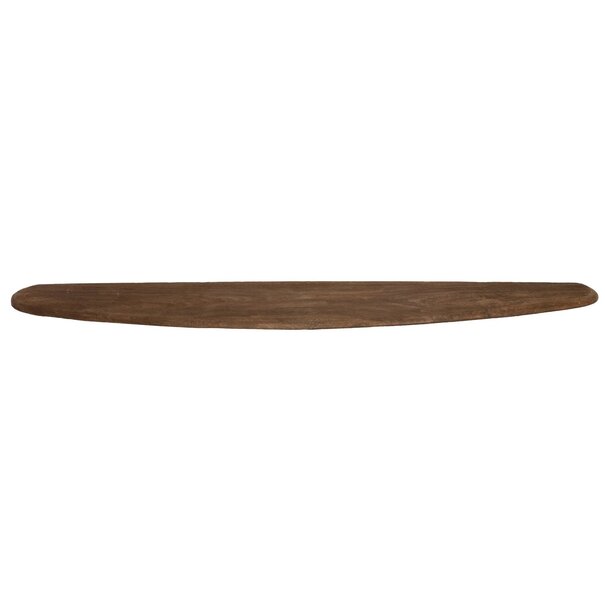 Light en Living Wandplank 80x20x3 cm GINOSU mat donker bruin