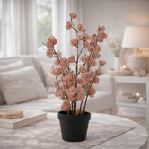 Bloem in pot Clematis alpina M oud roze 14 x 14 x 57 cm
