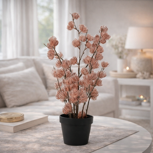 Bloem in pot Clematis alpina M oud roze 14 x 14 x 57 cm