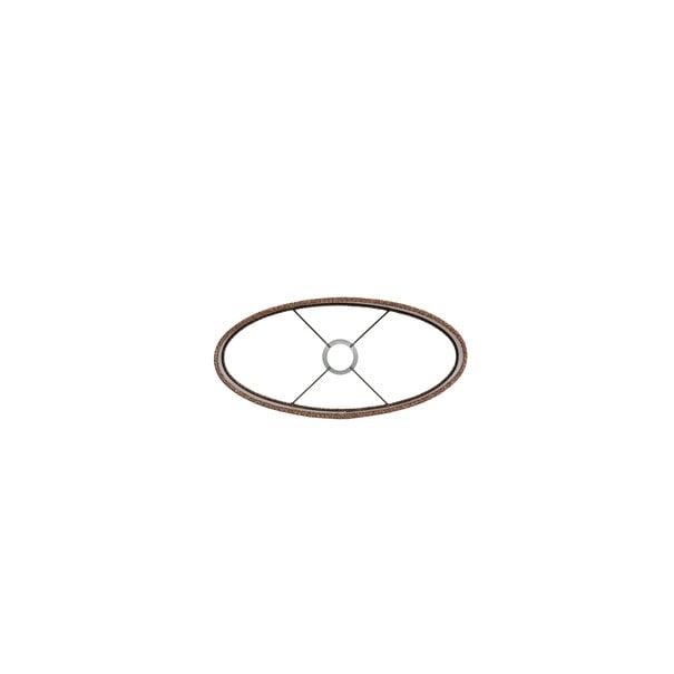 Light en Living Kap ovaal recht smal 45-21-32 cm Brandy bruin