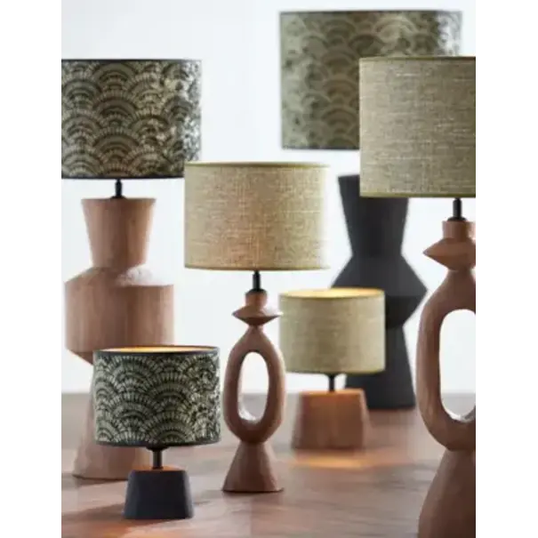 Light en Living Lampenkap textiel tweed 25x25x18cm groen