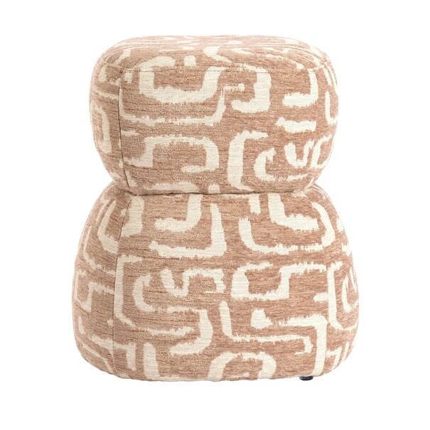 Light en Living Poef Ø40x46 cm LEYLA terra+beige