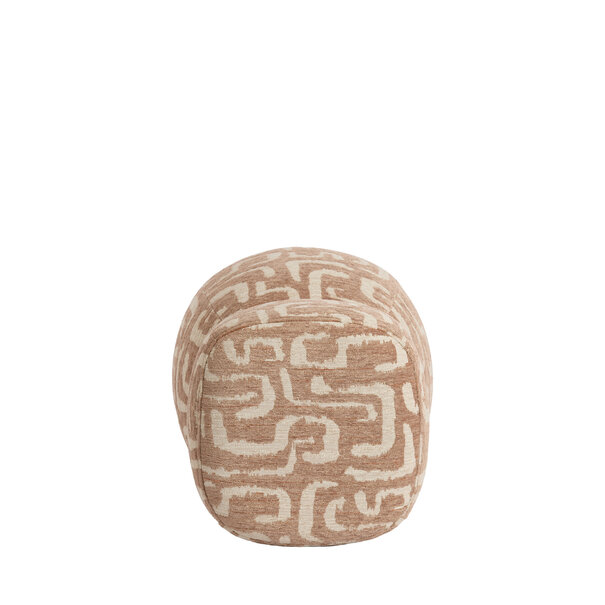Light en Living Poef Ø40x46 cm LEYLA terra+beige
