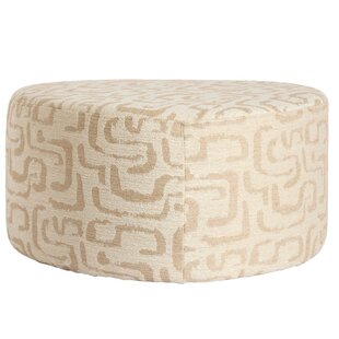 Poef 68x68x35 cm LIBERIA beige+zand