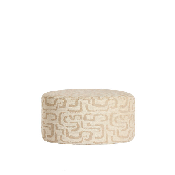 Light en Living Poef 68x68x35 cm LIBERIA beige+zand