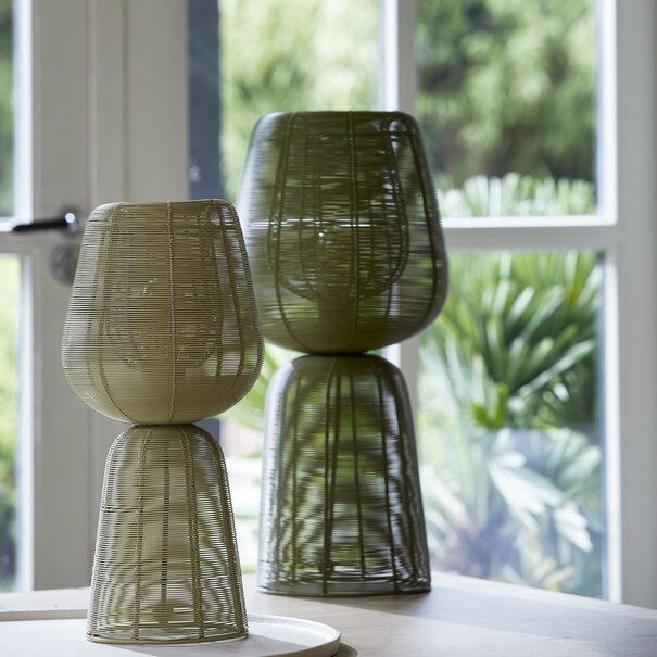 Light en Living Tafellamp Ø24x54 cm ABOSO mat groen