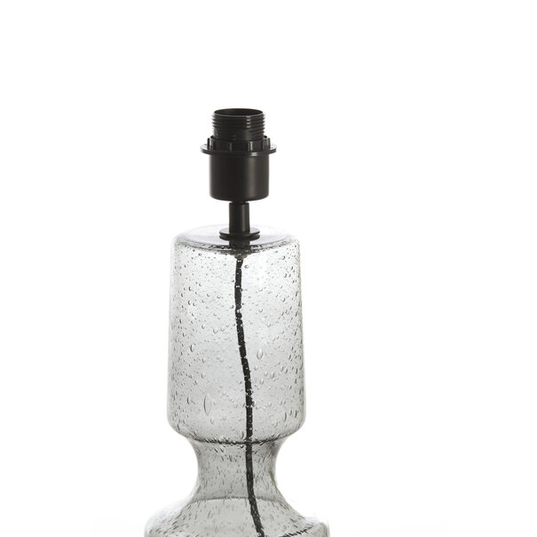 Light en Living Lampvoet Ø12,5x39 cm LABIN glas smoke+zwart