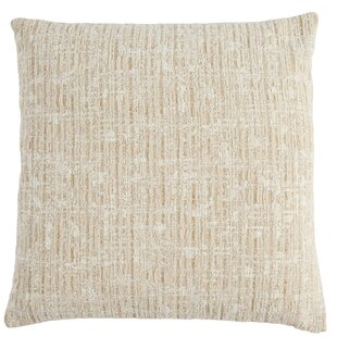 Kussen 45x45 cm SALIDA beige + crèmekleurig met veren gevuld