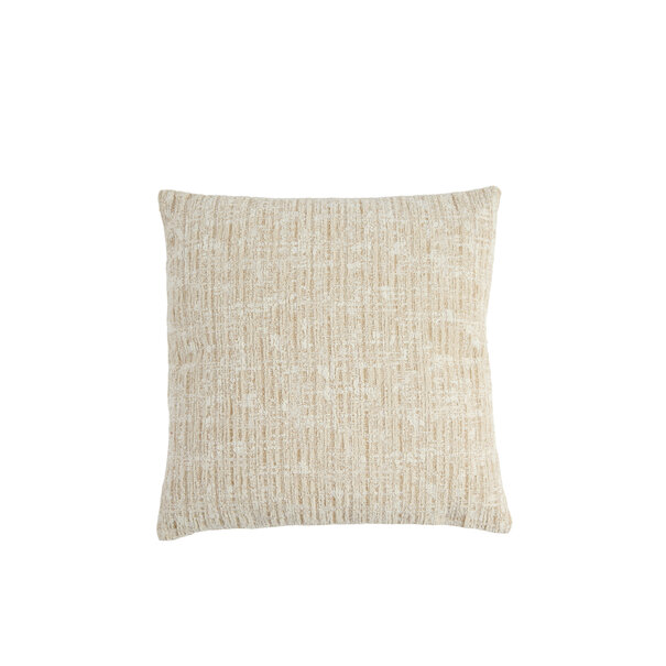 Light en Living Kussen 45x45 cm SALIDA beige + crèmekleurig met veren gevuld