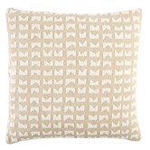 Kussen 45x45 cm SONTRA beige+crème veren gevuld