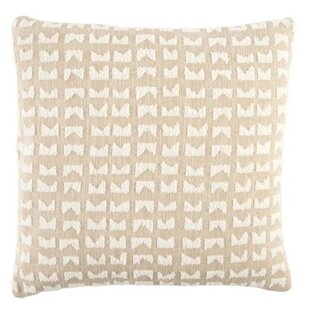 Kussen 45x45 cm SONTRA beige+crème veren gevuld