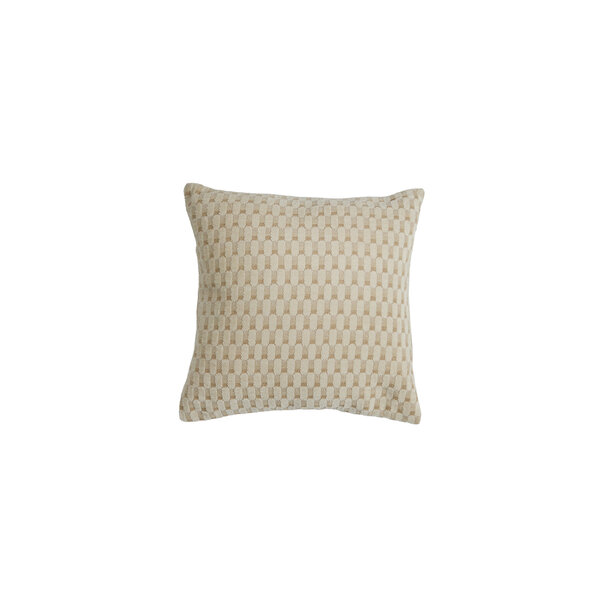 Light en Living Kussen 45x45 cm KASSEL beige+crème veren gevuld