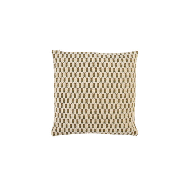 Light en Living Kussen 45x45 cm KASSEL mint groen+crème veren gevuld