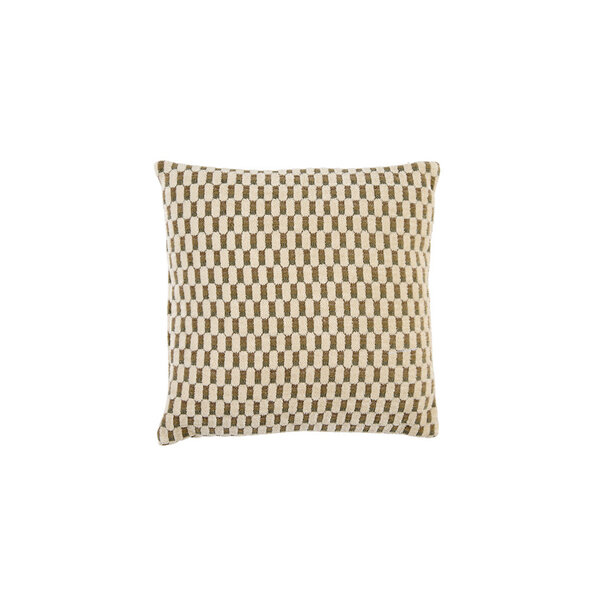 Light en Living Kussen 45x45 cm KASSEL mint groen+crème veren gevuld