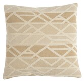 Kussen 45x45 cm FULDOS beige+crème veren gevuld