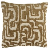 Kussen 45x45 cm ALZEY groen-grijs+beige veren gevuld