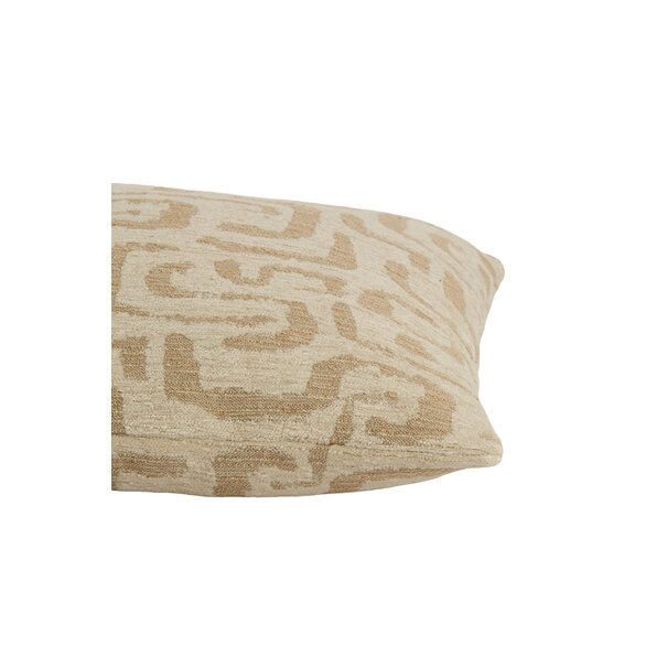 Light en Living Kussen 45x45 cm ALZEY beige+zand veren gevuld