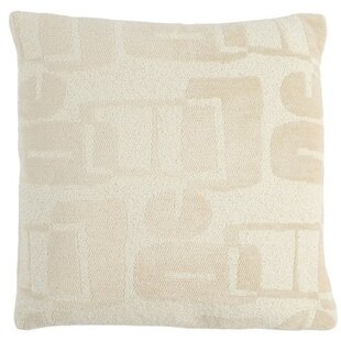 Kussen 45x45 cm LYSS crème veren gevuld