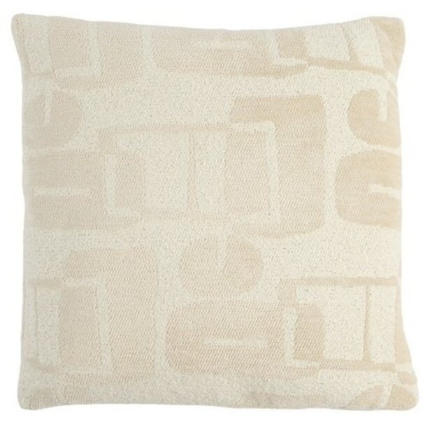 Light en Living Kussen 45x45 cm LYSS crème veren gevuld