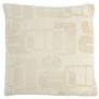 Kussen 45x45 cm LYSS crème veren gevuld