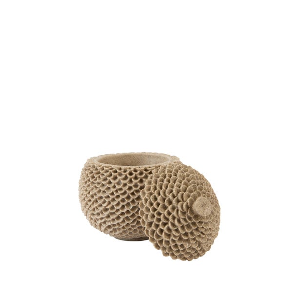 Light en Living Deco box Ø16,5x16,5 cm COLDROS zand