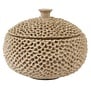 Deco box Ø19,5x16,5 cm COLDROS zand