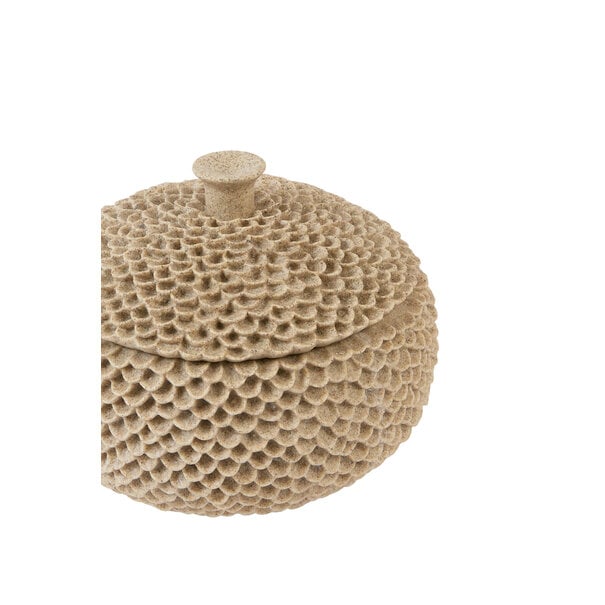 Light en Living Deco box Ø19,5x16,5 cm COLDROS zand