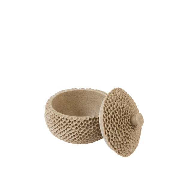 Light en Living Deco box Ø19,5x16,5 cm COLDROS zand