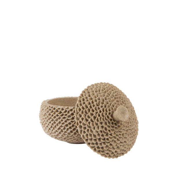 Light en Living Deco box Ø19,5x16,5 cm COLDROS zand