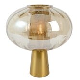 Tafellamp Ø35x38 cm MINDELO glas amber+goud