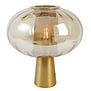 Tafellamp Ø35x38 cm MINDELO glas amber+goud