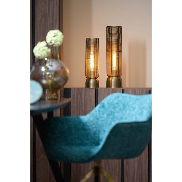 Light en Living Tafellamp Lezuza antiek brons - 2 maten