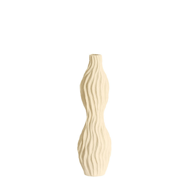 Light en Living Vaas deco 21,5x21x76 cm VANIA keramiek crème