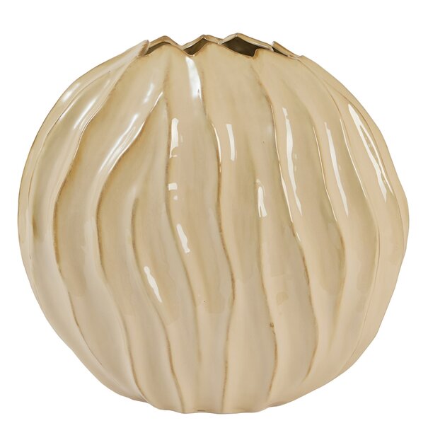 Light en Living Vaas deco 41x20x42 cm PODURI keramiek licht bruin