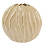 Vaas deco 41x20x42 cm PODURI keramiek licht bruin