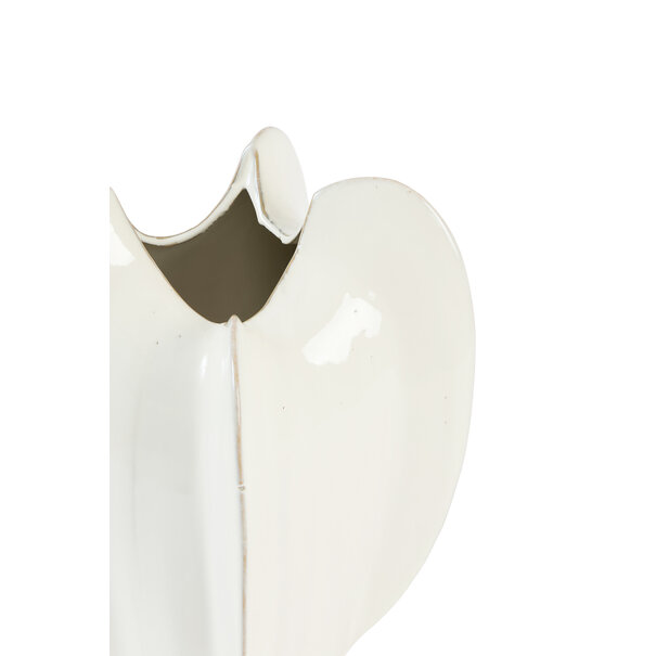 Light en Living Vaas deco Ø31x34 cm TOPITA keramiek wit
