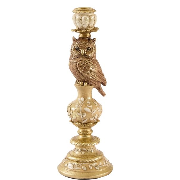 Light en Living Kandelaar Ø9x26 cm OWL zand+goud