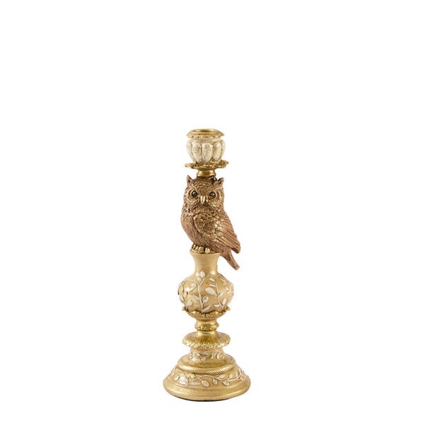 Light en Living Kandelaar Ø9x26 cm OWL zand+goud