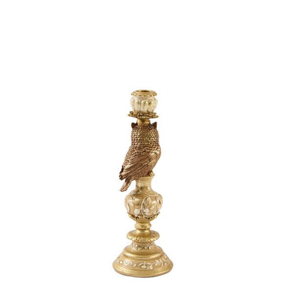 Light en Living Kandelaar Ø9x26 cm OWL zand+goud