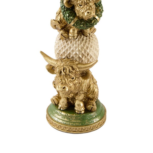 Light en Living Kandelaar 12x9,5x30,5 cm BULL goud+crème