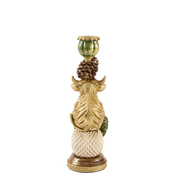Light en Living Kandelaar Ø9,5x30,5 BULL cm goud+groen